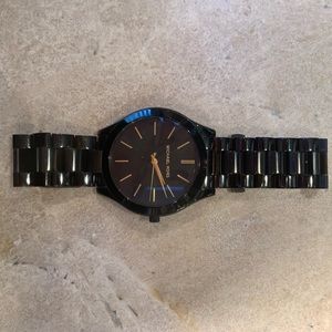 Black metal Michael Kors watch